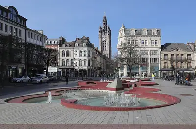 두에 Place d'Armes의 분수