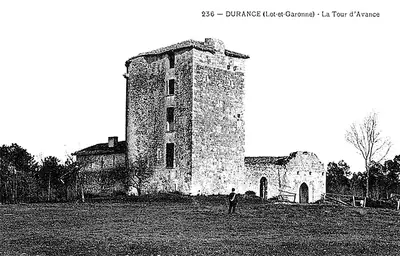 Fargues-sur-Ourbise의 옛 구호기사단 수도원 석조 탑 La Tour d'Avance